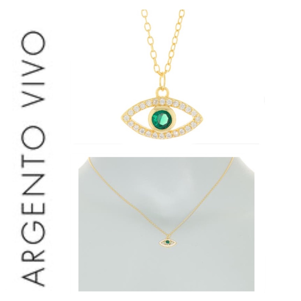 🐘 Argento Emerald Diamond necklace